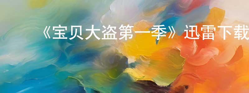 陈海和的动漫综艺大全,《宝贝大盗第一季》迅雷下载/在线观看-犯罪历史-美剧天堂